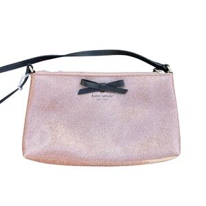 Kate Spade Glittery Rose Gold Crossbody Bag